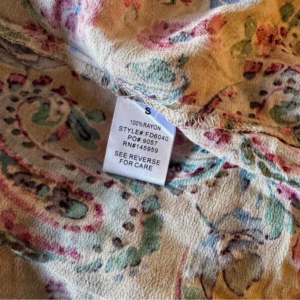 Floral print oversized VICI tiered maxi dress XL / XXL - Picture 11 of 13